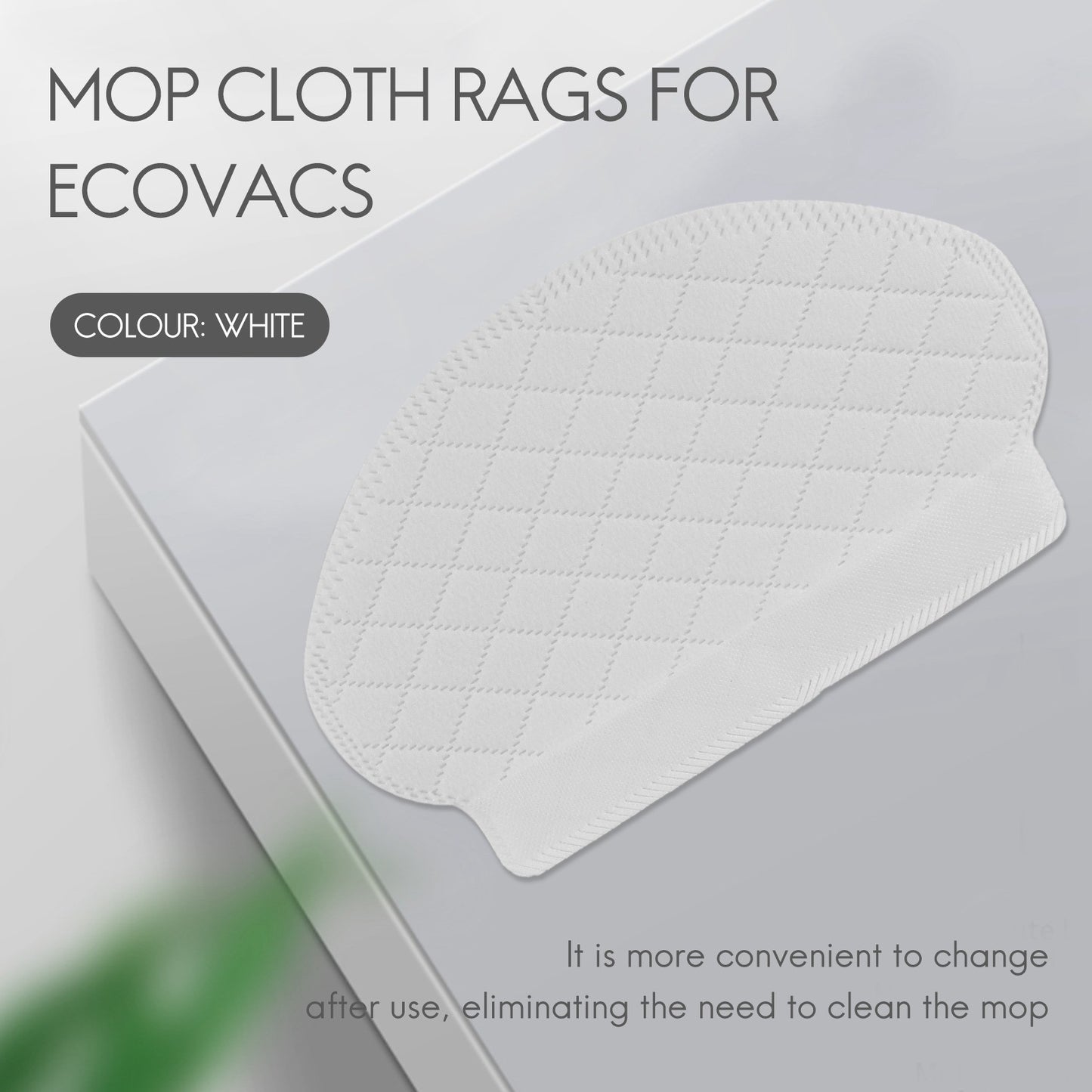 40 unidades de panos descartáveis para esfregão para aspirador de pó robótico Ecovacs Deebot Ozmo 950 920 905 Panos de esfregar