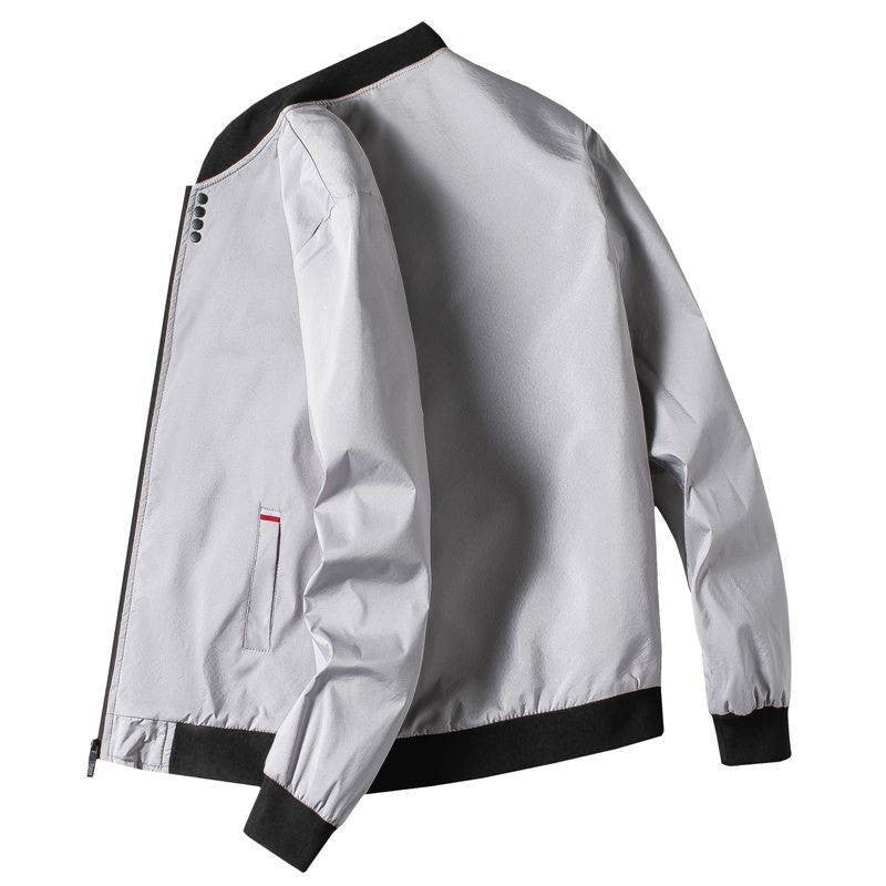 Man Leisure Jacket New Spring Autumn Solid Color And Comfortable Zipper Style Fashion Windproof Jacket