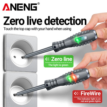 Chaves de fenda ANENG B05 de fenda/cruz Indicador de lâmpada neon Medidor Caneta elétrica Caneta testadora de bolso isolada para eletricistas Ferramentas