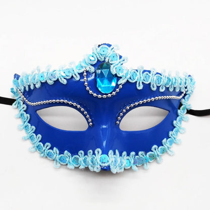 Dance Party Diamond Venetian Mask Feather Flower Wedding Carnival Performance Costume Sexy Lady Mask Masquerade Christmas 2026