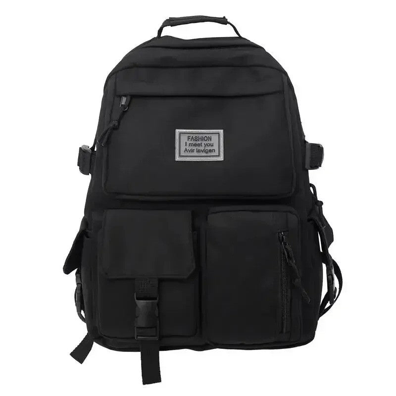 Men's and Women's Universal Nylon Backpack Large Capacity Casual Schoolbag Fashion Computer Backpack Daily Commuting