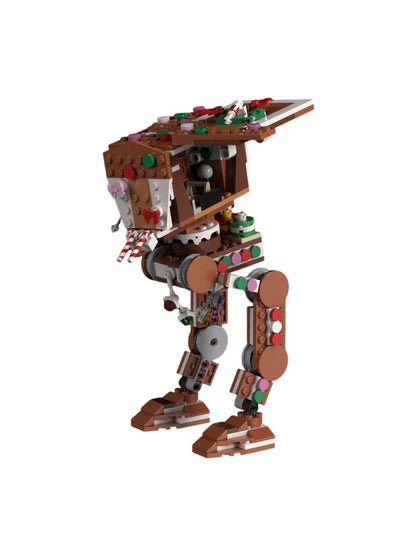 Pão de Gengibre Novo Robô de ficção científica nave espacial bloco de construção modelo Guerras Espaciais presente série de filmes de robôs MOC-238203