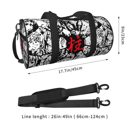Japanese Anime Demon Slayer Duffle Gym Bag for Outdoor Sport Kimetsu no Yaiba Gym Bag Sports Overnight Travel Bags Backpack
