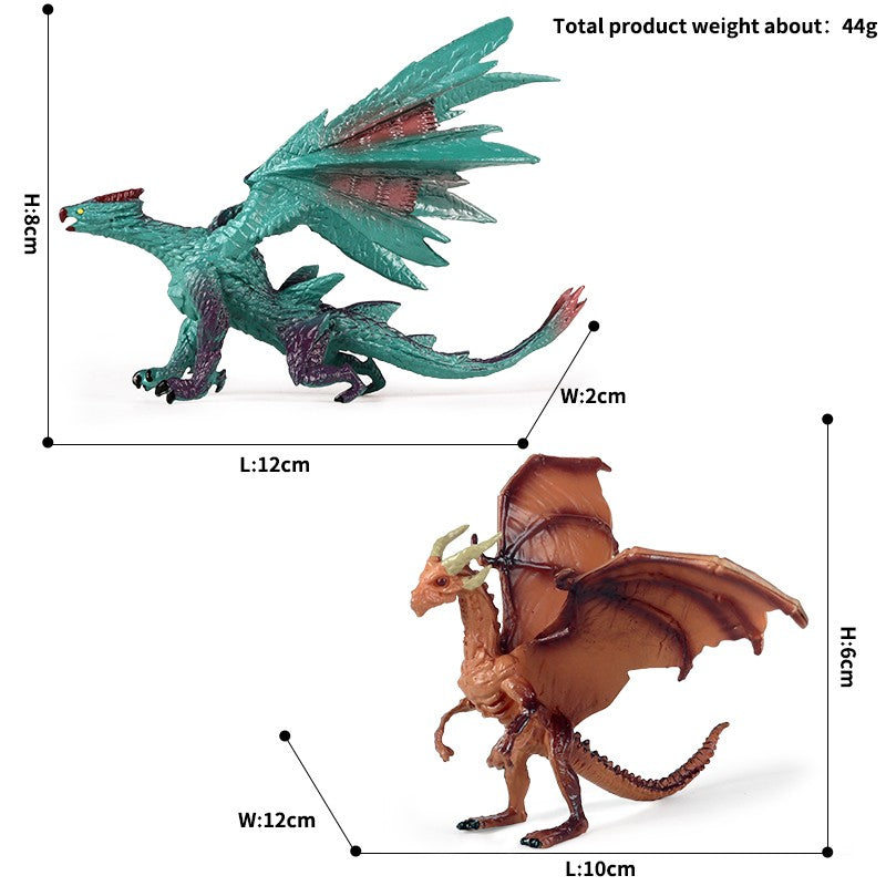 Oenux Simulação Dinossauro Dragão Tartarugas Touro de Fogo Orangotango Golem de Magma Modelo Animal Figuras de Ação Coleção de PVC Brinquedo Infantil Presente
