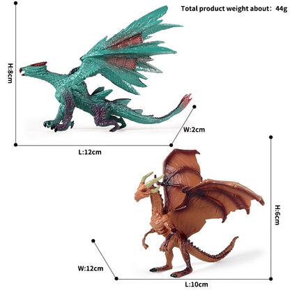 Oenux Simulação Dinossauro Dragão Tartarugas Touro de Fogo Orangotango Golem de Magma Modelo Animal Figuras de Ação Coleção de PVC Brinquedo Infantil Presente