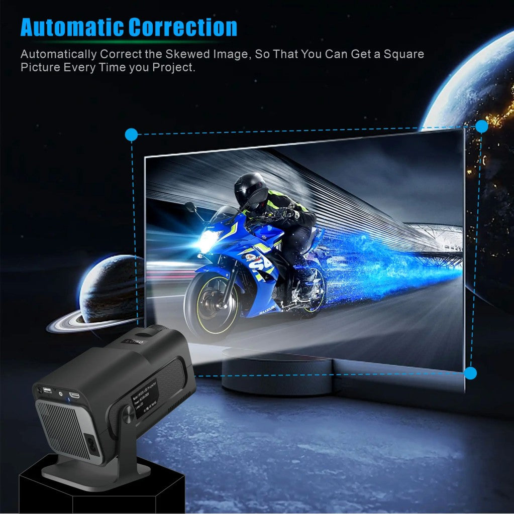Salange HY320 MINI Projetor Android 11.0 LED Beamer Home Cinema 300ANSI 720P WIFI Smart TV HD 1080P 4K Filme