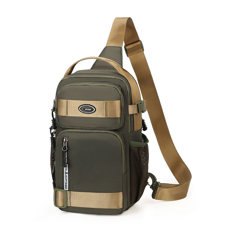 Men Riding Backpack Large Capacity Chest Bag Lightweight Crossbody Sling Bag Casual Outdoor Shoulder Pack for Men Crossbody Bags