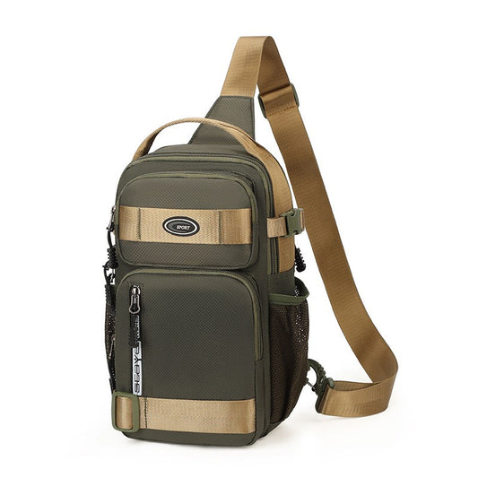 Men Riding Backpack Large Capacity Chest Bag Lightweight Crossbody Sling Bag Casual Outdoor Shoulder Pack for Men Crossbody Bags