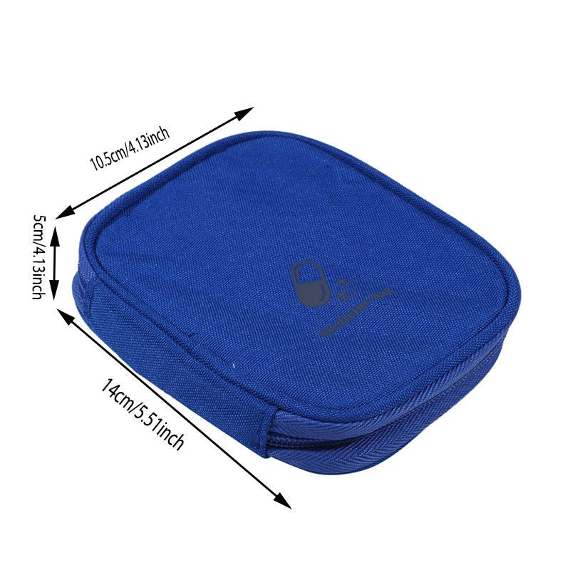 Portable First Aid Medical Kit Travel Outdoor Camping Emergency Medicine Storage Bag Travel Mini  Pouch Organizer Pill Case