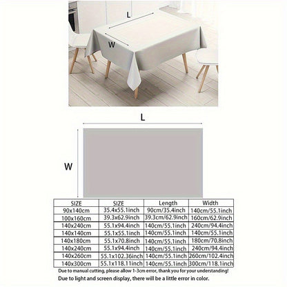 Festive Christmas Patterns Restaurant Kitchen Tablecloth Living Room Home Decoration Rectangular Party Decoration