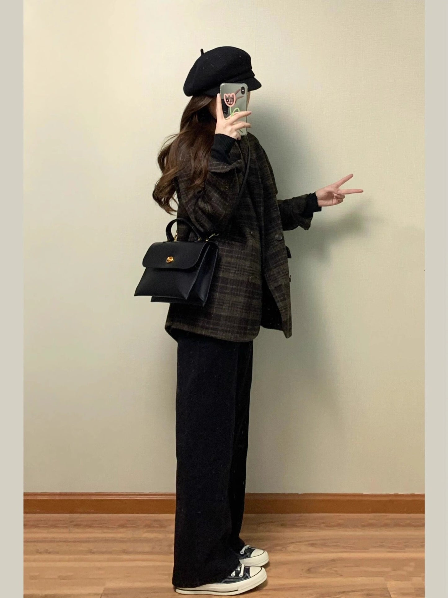 Temperament 2025 New Autumn Winter Women Woolen Suit Thick Coat Korean Style Wool Overcoat Female Office Lady Tops Female Jacket