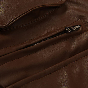 Leon Kennedy Cosplay Costume Jacktet Pu Coat Outfits Boys Men Adult Street Casual Clothing Halloween Carnival Disguise Suit