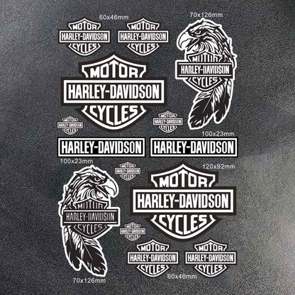 2026 Novo Adesivo Harley Davidson Logotipo Moto Capacete Tanque Decalque para Sportster 883 Sportster S 1250 Fat Boy 117