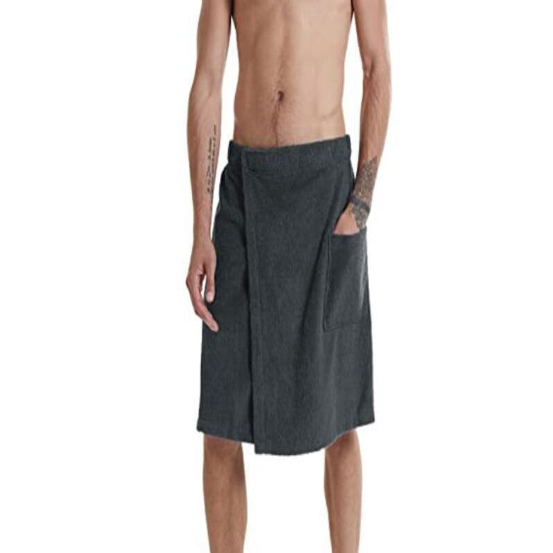 Men's wearable apron for beach and home use