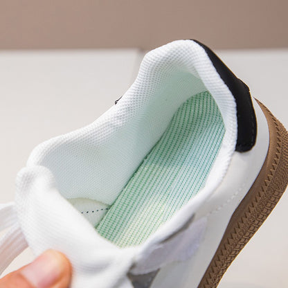 Children's Board Shoes Boys Sneakers 3-18 Years Old Khaki Boys Girls Single Shoes Four Seasons Non-slip Kids De Training Shoes