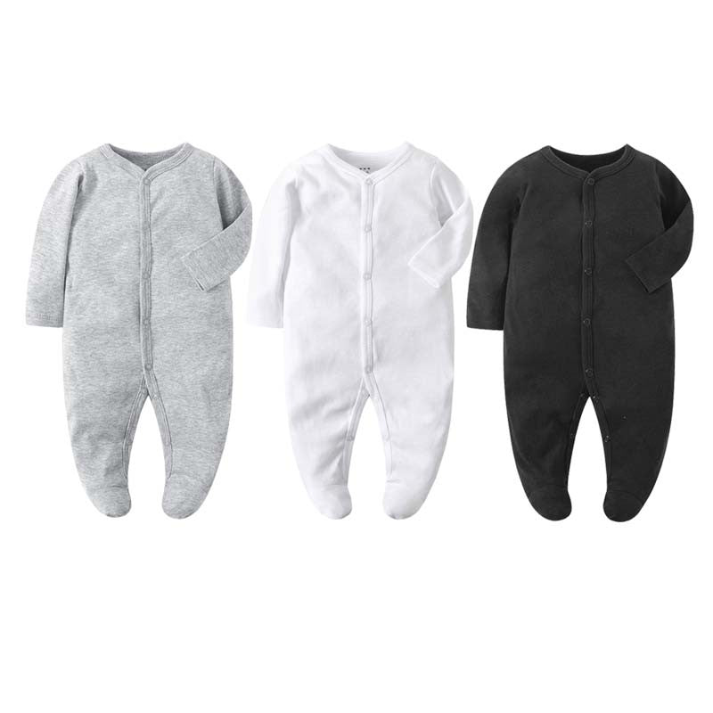 Spring and Autumn 0-12 months Baby Boys Girls Bodysuit Long Sleeve 100% Cotton  Baby Clothes Newborn body bebe Jumpsuit Clothing