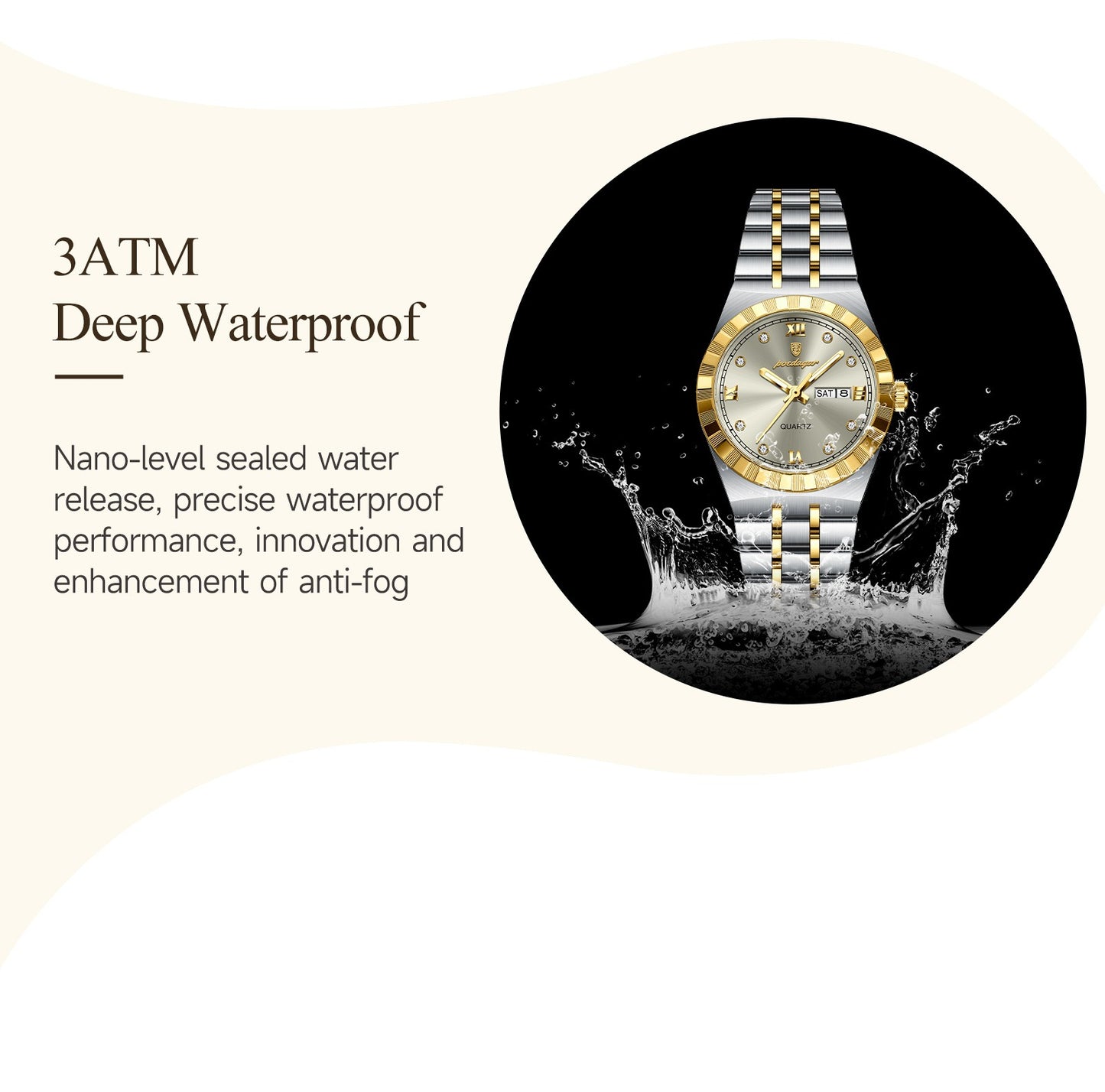 POEDAGAR Luxury Original Ladies Watch Luminous Waterproof Week Date Woman Wristwatch Stainless Steel Women Quartz Watches Female