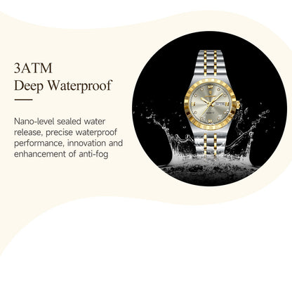 POEDAGAR Luxury Original Ladies Watch Luminous Waterproof Week Date Woman Wristwatch Stainless Steel Women Quartz Watches Female