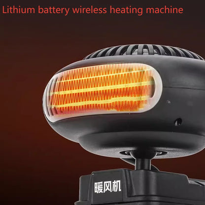 Portable Li-ion Battery Power Air Heater Blower Fan Heater Hot&Cold Wind Dual Mode for Makita for Bosch for DeWalt for Milwaukee