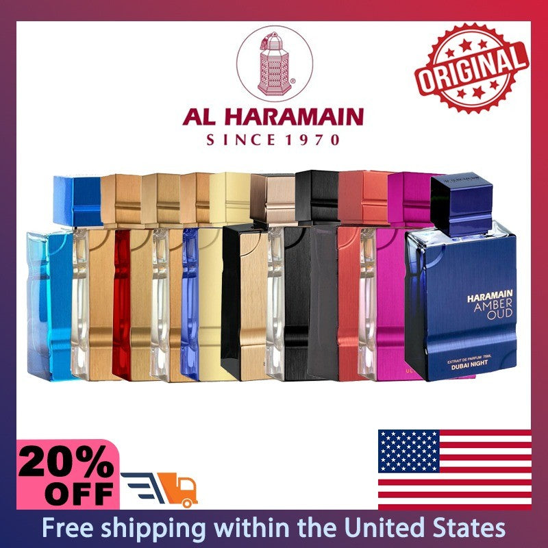 Al Haramain Amber Oud Series Eau de Parfum Spray 60ml Perfumes Árabes Originais Noble Lady Feromônios Perfume Colônia para Homens Presentes
