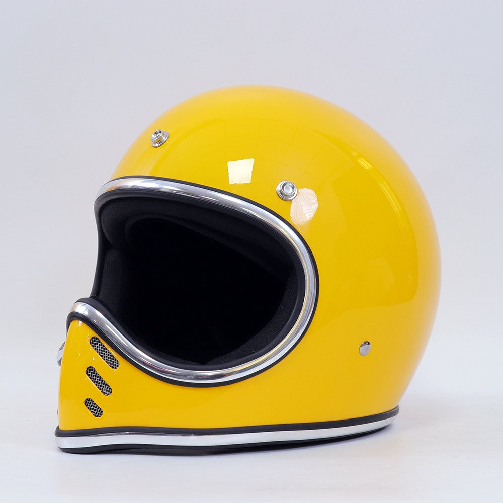Capacete de motocicleta retrô japonês cruise ponta de vidro plástico reforçado com fibra capacete de motocicleta integral
