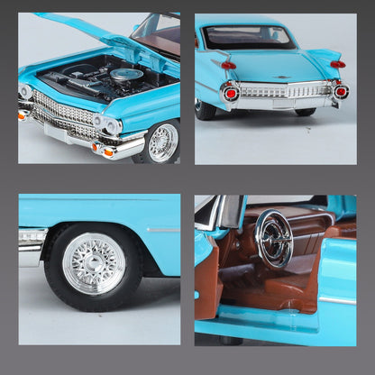 1:32 Cadillac Eldorado Biarritz Carro Clássico Retrô Liga Metálica Diecast Modelo de Carro Veículo em Miniatura Alta Simulação Presente Namorado