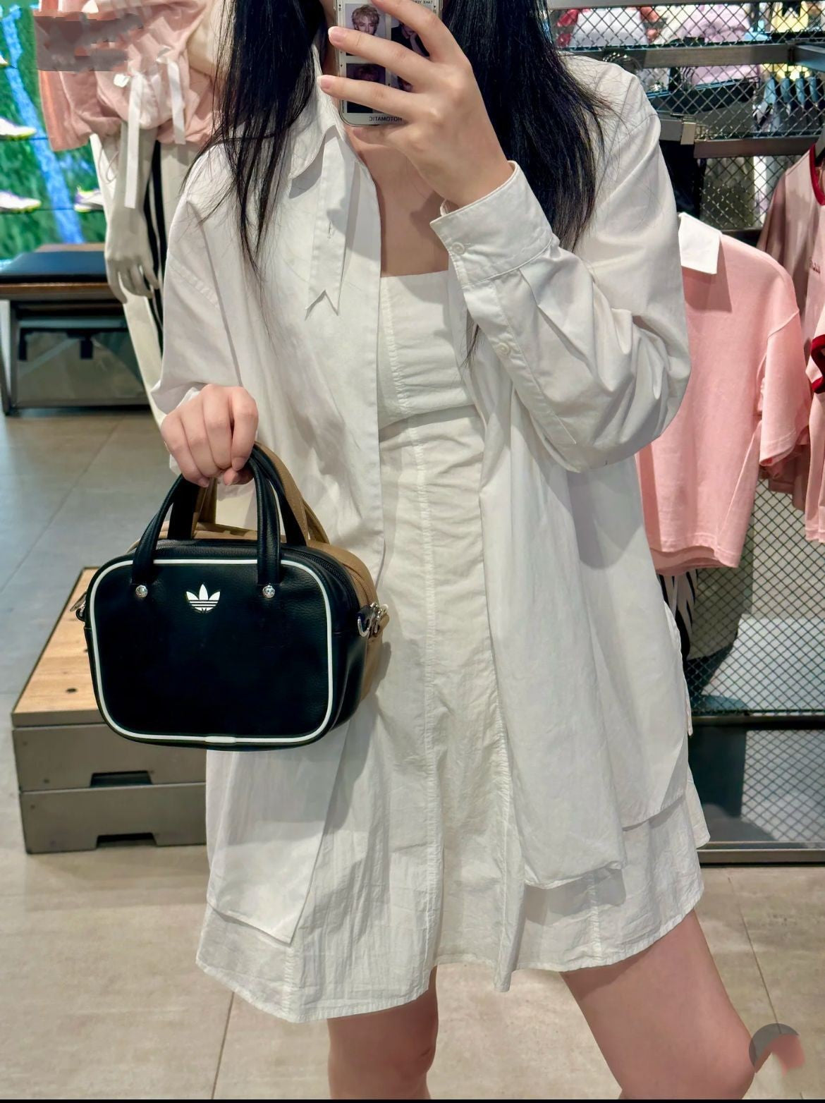 Clover men's and women's fashionable contrasting small square bags, sports single shoulder hand-held crossbody bags