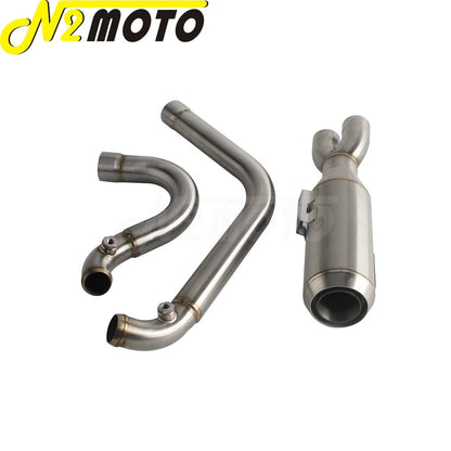 Motorcycle 2-into-1 Exhaust Muffler System For Harley Touring Electra Glide FLHTI FLHTK FLHTPI FLHTKL FLHTCUI FLHTKSE 2017-2025