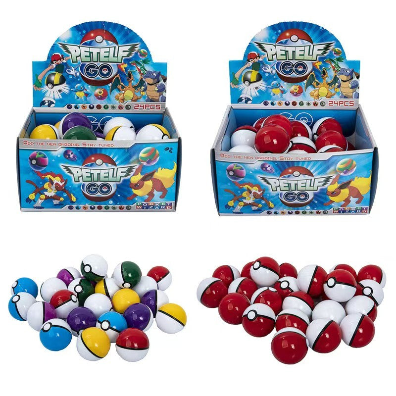 12/20/24 Peças/Conjunto 4-5 Cm PokeBall Modelo Anime Figura Monstro de Bolso Bonecos de Elfos de Estimação Brinquedos para Presente de Aniversário de Crianças