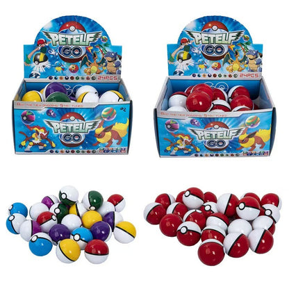 12/20/24 Peças/Conjunto 4-5 Cm PokeBall Modelo Anime Figura Monstro de Bolso Bonecos de Elfos de Estimação Brinquedos para Presente de Aniversário de Crianças