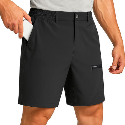 Dress Shorts Men Quick Dry Casual Bermuda Shorts Summer Ice Silk Cooling Business Zipper Fly Formal Shorts Men Work Wear Office