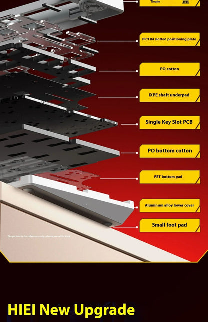 Leobog Hi75C Hi75 Hi75C Pro Kit de Teclado Mecânico Customizado de Alumínio Sem Fio para Jogos Bluetooth 2.4G Teclado Gamer com Hotswap com Fio