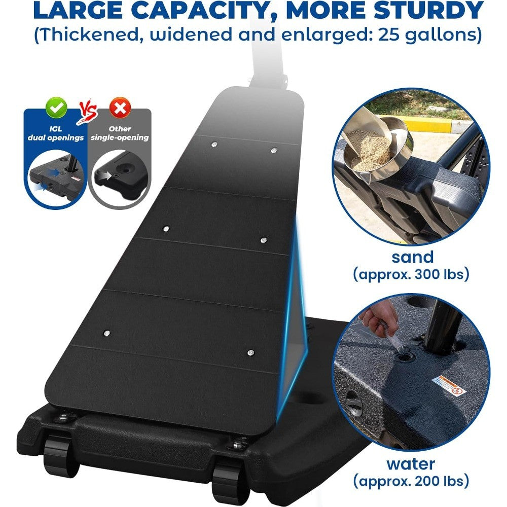 Basketball Hoop Outdoor with 52 Inch Shatterproof Backboard, 10FT Height Portable Basketball Hoop Outdoor, Adjustable Basketball