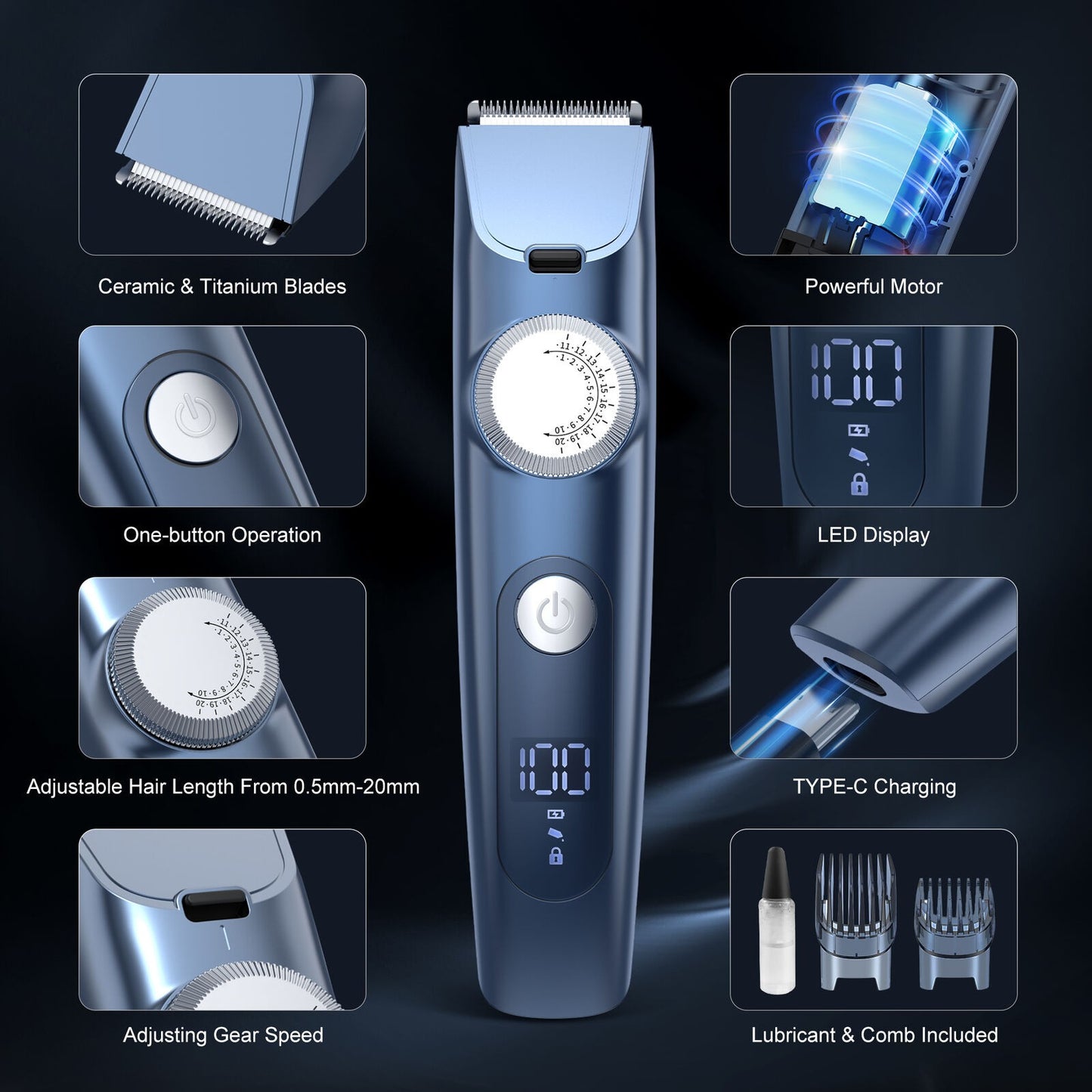 SEJOY 3 In 1 Man Shaver Electric Razor Rechargeable Triple Blade Trimmer Beard Floating Head Waterproof Hair Shaving Machine