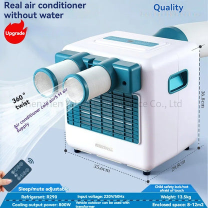 Ar Condicionado Portátil Exterior Refrigeração Instalação Gratuita Caminhão Doméstico Pequeno Ar Condicionado de Acampamento para Refrigeração