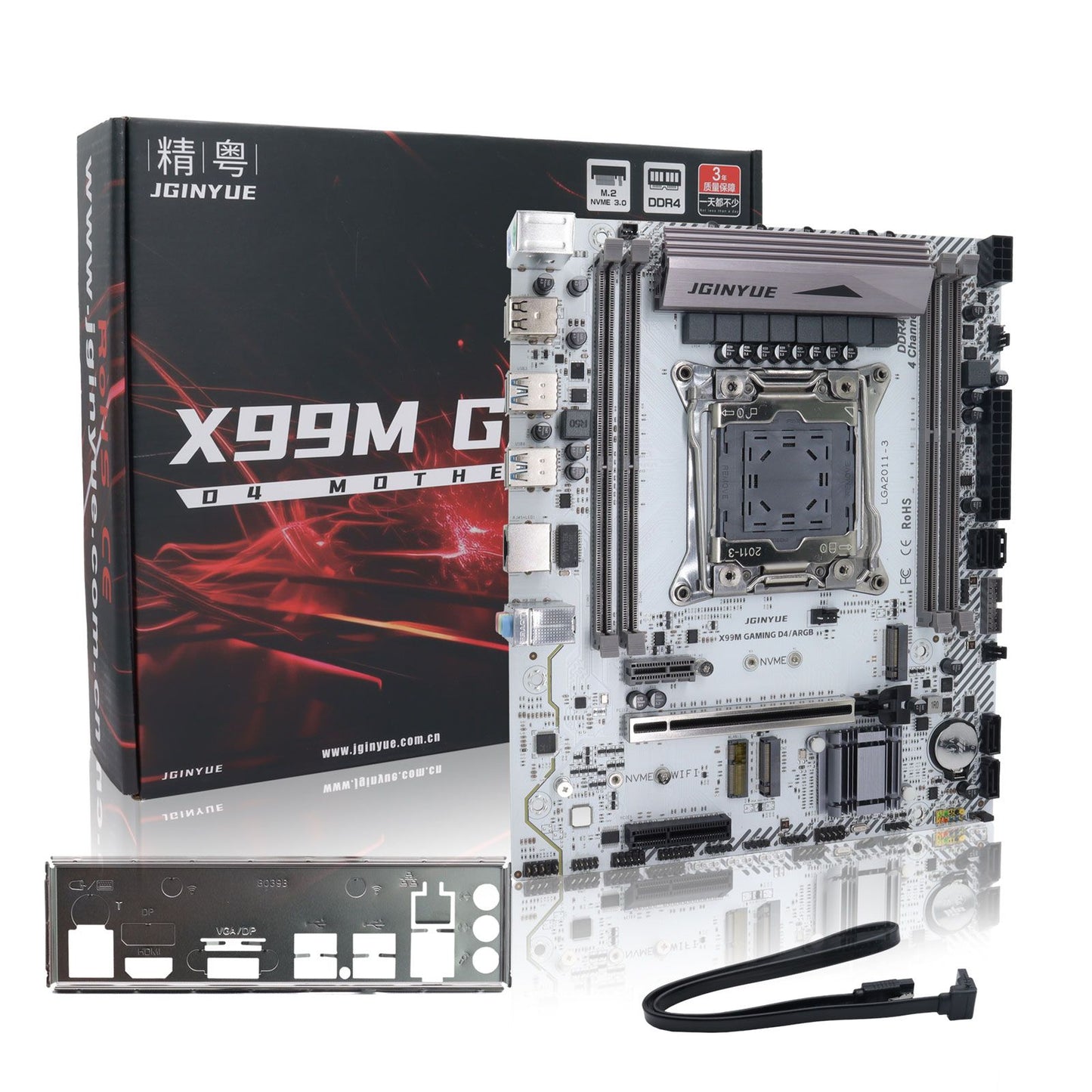 Computador Gamer ARGB X99 LGA 2011-3 Placa-Mãe XEON Intel E5 2620 2666 2670 2678 V3 V4 suporte para Memória DDR4 RECC NON-ECC NVME