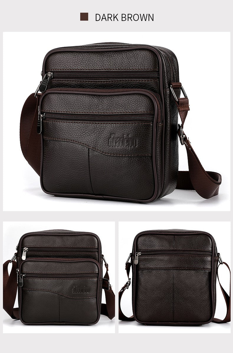 Men's Large size Genuine Leather  Shoulder Bags High quality Tote Fashion Business Man Crossbody Messenger Bag Leather Bags