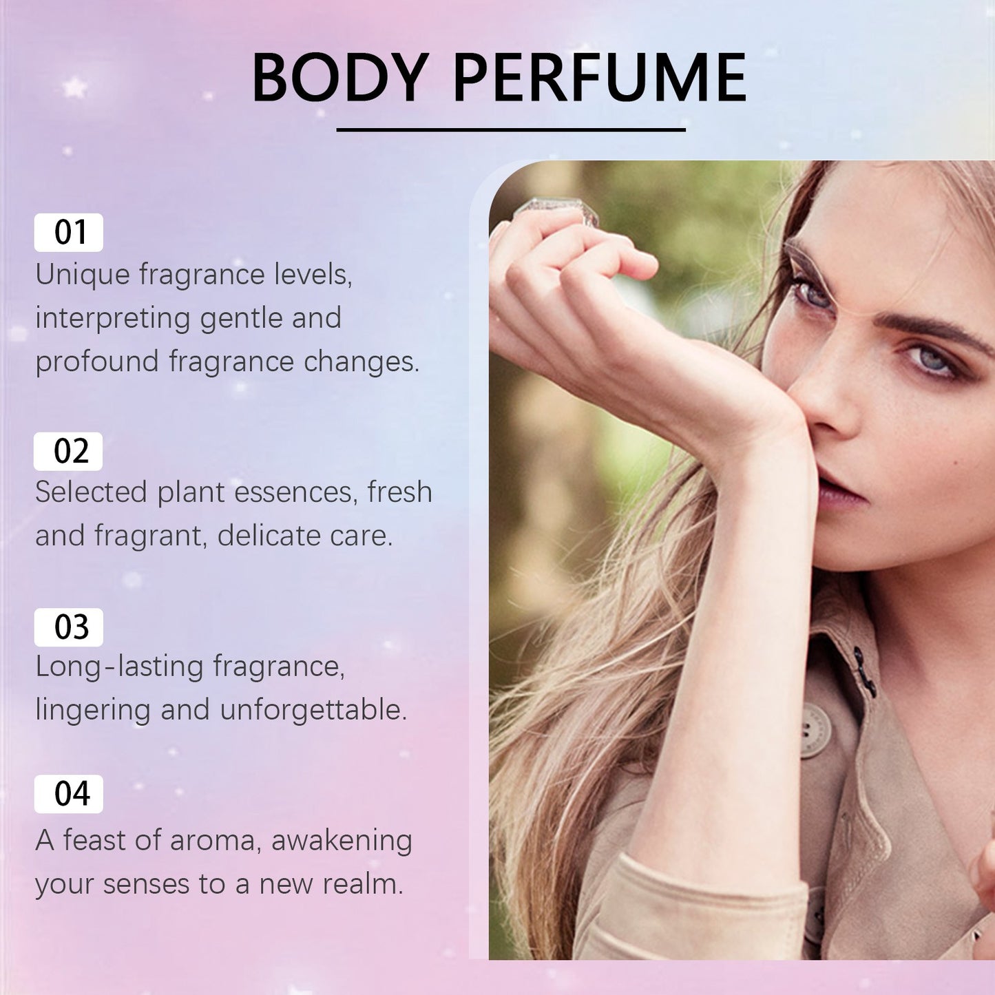 Roxelis 1 Conjunto de Perfume em Spray Corporal de Longa Duração com Fragrância de Frutas Frescas para o Dia a Dia, Encontros, Glamour, Flertes e Perfume Elegante