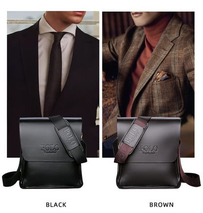 The leisure business single shoulder bag Polo vertical bag man trend inclined shoulder bag