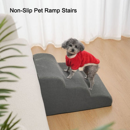 Rampa Escada Antiderrapante para Cães e Gatos, Esponja de Espuma de Memória, Sofá para Cães Idosos, Removível e Lavável, Escadas para Animais de Estimação, Suprimentos para Animais de Estimação