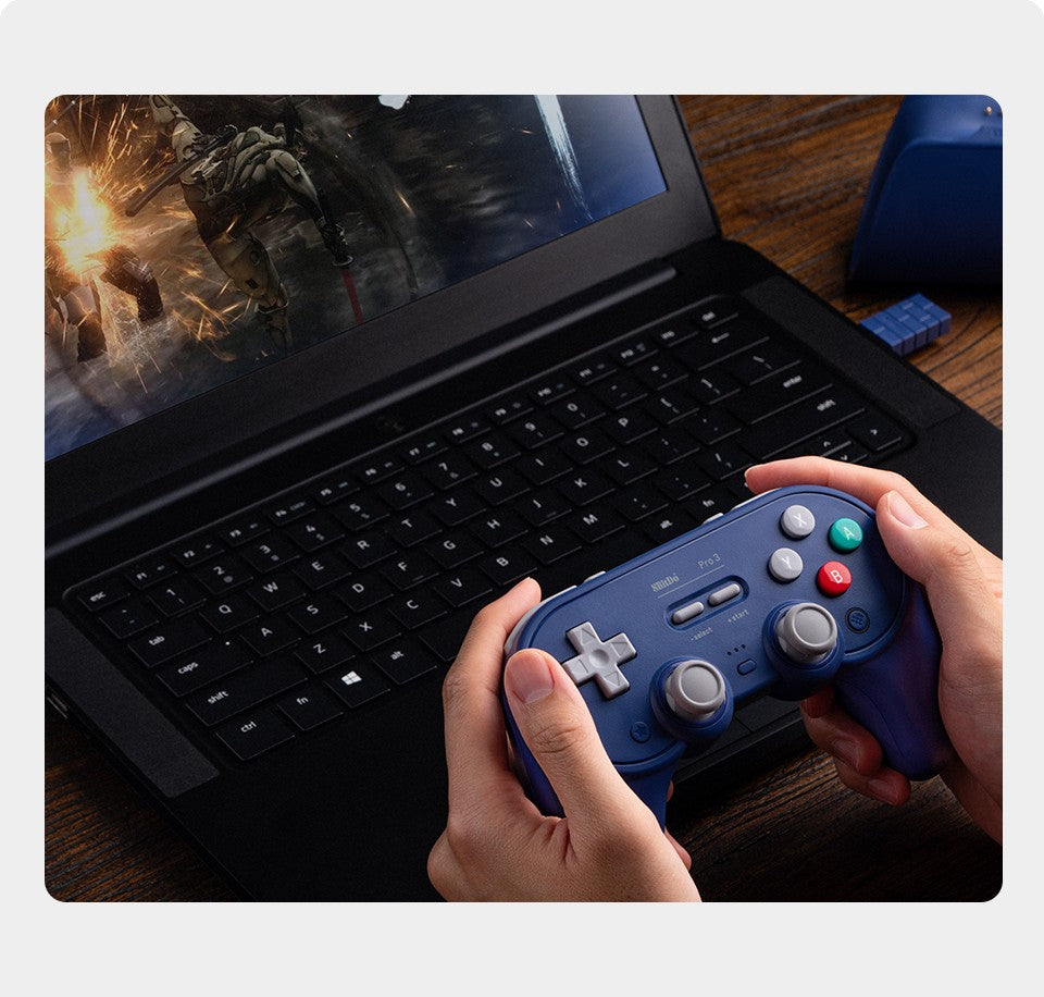 8BitDo Pro 3 Bluetooth Controller for Nintendo Switch 1/2 with TMR Joysticks, Charging Dock for Windows, Apple, SteamOS, Android