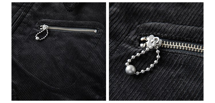 Rugged Bronson Thickened Heavy Corduroy Coat Cossack Short Jacket Fleece Liner Jacket Cool