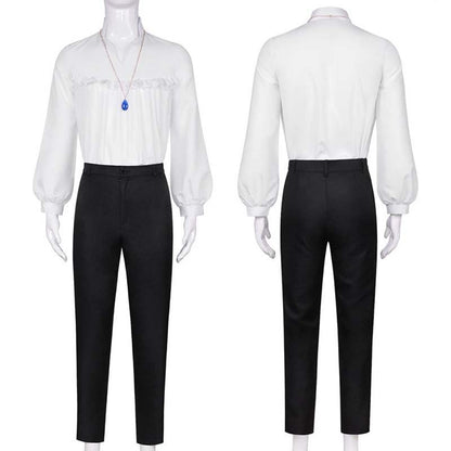 Howl Cosplay Costume Anime Full Set With Jacket Shirt Pants Necklace Earnings For Halloween Comic Con Big Size Howl Outfits