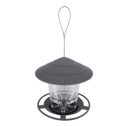 Alimentador Automático de Pássaros com Alimentação por Pé, Ferramenta de Alimentação Externa, Alimentador de Pássaros Suspenso para Castanhas, Dispensador com Múltiplos Buracos, Recipiente para Alimentos