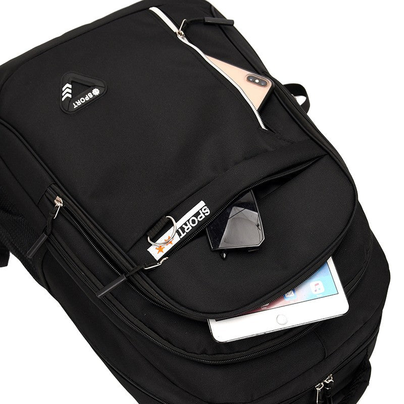 Mochila masculina - grande capacidade, alças ajustáveis, múltiplos compartimentos, adequada para escola, viagens e trabalho, casual