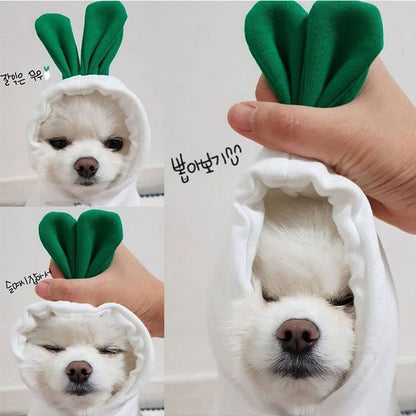 Roupas para Pets Cachorros Moletom com Capuz Fruta Casaco Quente Gato Suéter Fantasia de Inverno para Filhotes Cães de Pequeno Médio Grande Porte e Gatos