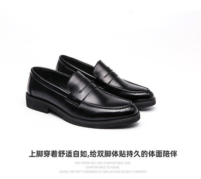 High Quality Casual Business Shoes Men Leather Loafers Classic Men's Dress Shoes Formal Office Leather Brogues Shoes Male