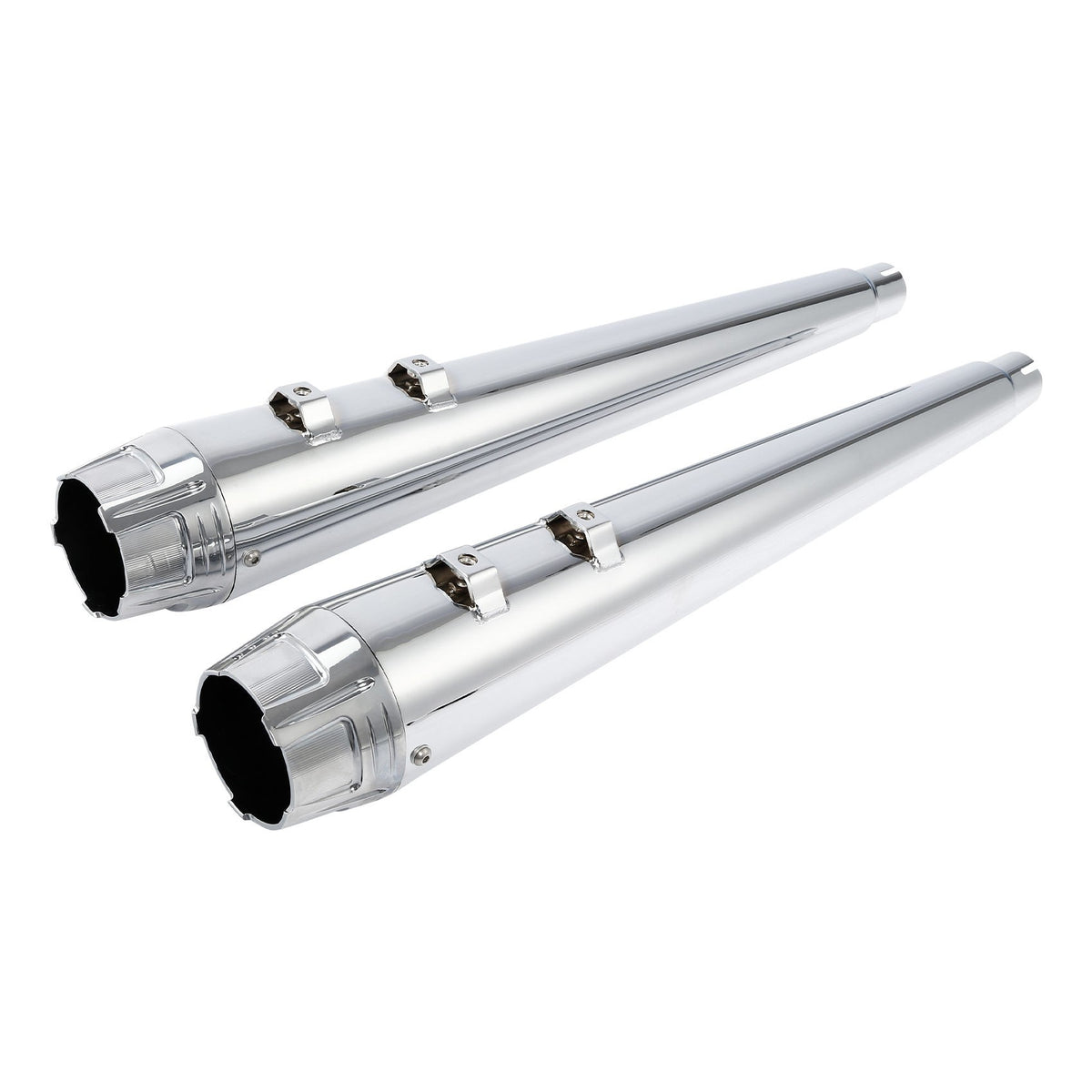Motorcycle 4" Slip-on Mufflers Exhaust Pipes For Harley Touring Electra Street Glide 1995-2016