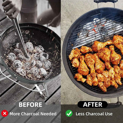 2PCS Charcoal Basket BBQ Charcoal Grill Basket Holders Grilling Accessories Replacement for Grill Accessories