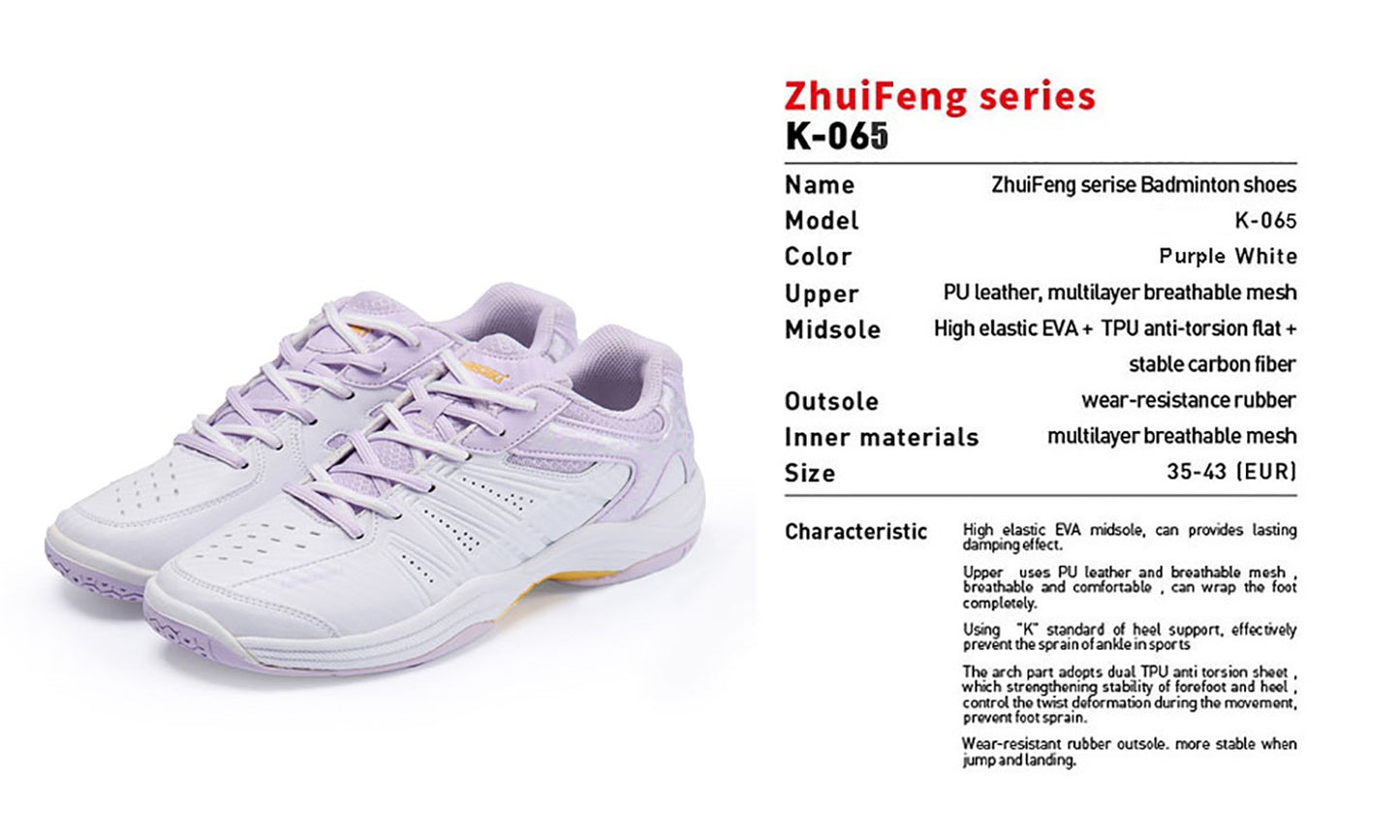 Kawasaki K-065D New Color Badminton shoes Man Women Anti-torsional Cushioning Men's Tennis Shoes For Training